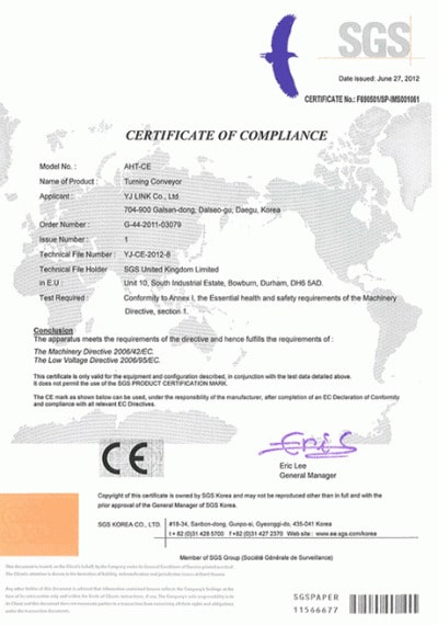 Certificate AHT-CE